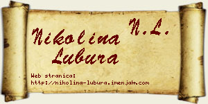 Nikolina Lubura vizit kartica